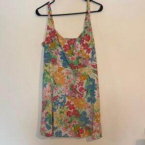Old Navy Floral Mini Dress - Pink, Blue, Yellow, Green, and Orange